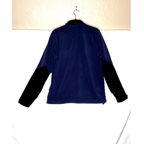 Mountain Hardware size L blue zip-up jacket zip pockets hiking outdoors camping - Picture 2 of 12